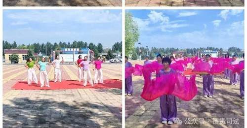 7月28日镇赉县司法局送法到乡村 观众在歌舞快板里get法治知识点