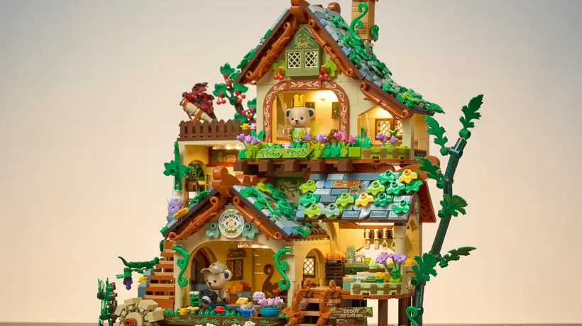 积木的童话意境与生活方式表达:潘洛斯积乎881106森系精灵屋开箱评测