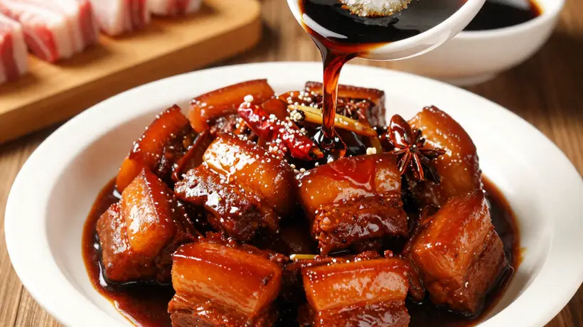 来现场解锁！传统红烧肘子家常制作全攻略，软烂入味入口即化有秘诀