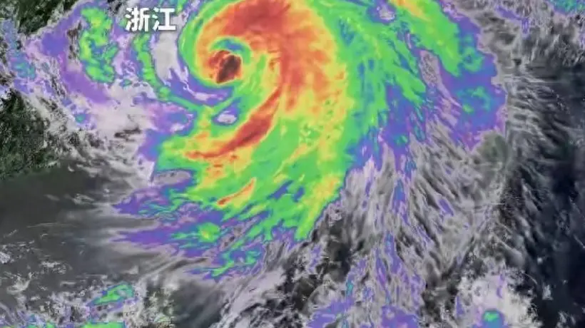 37公里时速冲来！13级巴威登陆玉环，最危险的雨却不在浙江
