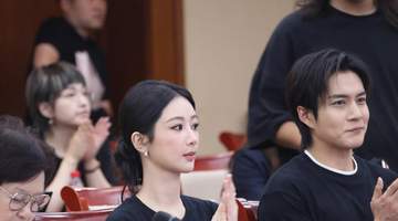 杨紫盘发造型温婉大气 亮相《家业》创作座谈会
