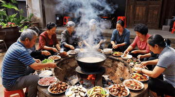 刀削面的“北方面食豪迈”:弧形削刀,削出柳叶形态!