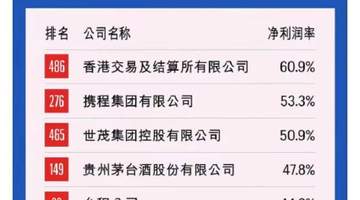 2026《财富》中国500强榜单引热议 携程净利率亮眼 王腾感慨做智能硬件太辛苦