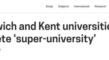格林威治大学与肯特大学合并引参与式热议 英国多所高校跟进应对财政挑战