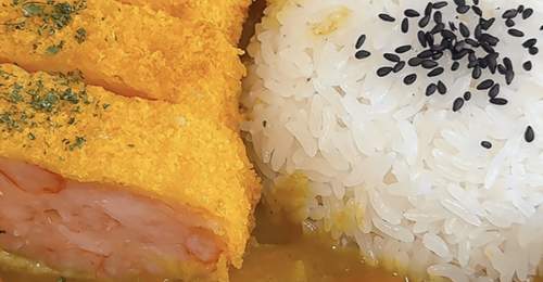 非油炸!虾排咖喱饭,酥脆多汁,浓郁下饭