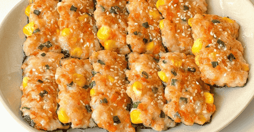 海苔鲜虾饼:一口鲜甜,满嘴家的味道