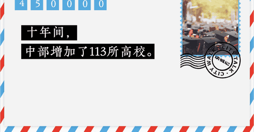 中部六省,加速建高校