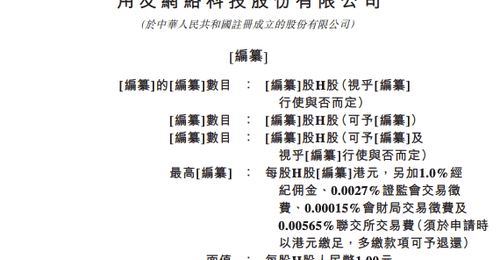 用友网络递表港交所