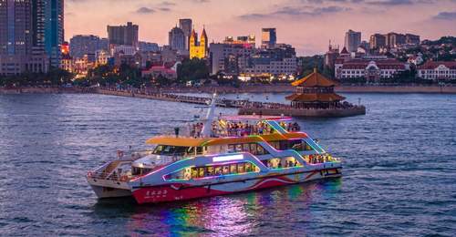 八月盛夏来青岛 栈桥夜游启航共赴海上看海的多元体验