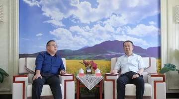李兴华会见中旅国际杜长辉一行 共谋张掖旅游发展