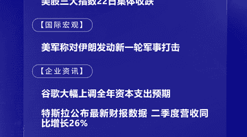 7月23日国际财经要闻:谷歌上调资本支出预期 OpenAI计划投入超300亿美元建数据中心