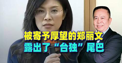 被寄予厚望的郑丽文,露出了“台独”尾巴