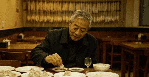 沈阳一家自助饺子馆贴出 18 元随便吃 的横幅,68 岁的大爷进店,吃了 20 多个饺子,喝光 2 两白酒