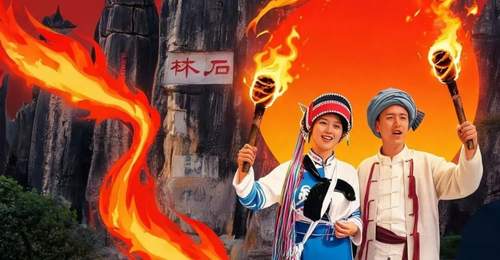 8月6日石林火把节多元活动上线 游客沉浸石海间共赴夏日狂欢