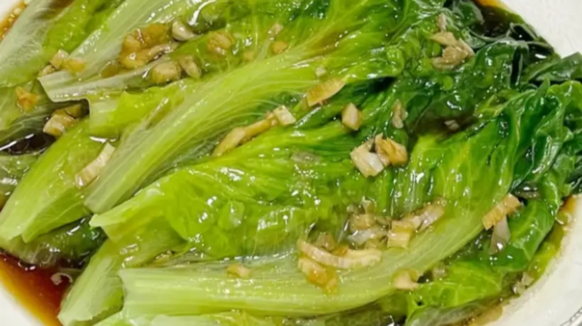 粤式家常快手菜蚝油生菜,焯水调汁全攻略,脆嫩清甜锁鲜不软塌