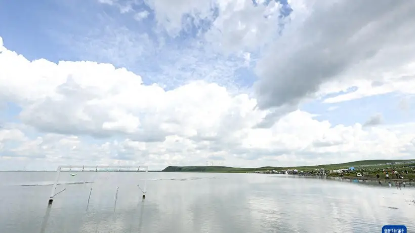 夏日太仆寺旗白音查干湖成热门打卡地 游客共赴“牛奶湖”清凉之约