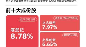 今日消费电子指数大涨近5% 易方达562950ETF近三月资金流入领跑同类获关注