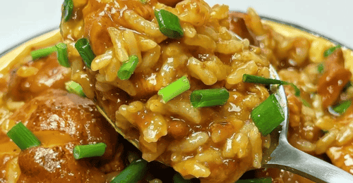 咖喱香菇鸡肉拌饭:一口浓香,治愈疲惫的家常美味
