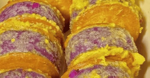 秋日治愈小甜品!软糯拉丝的家常芋泥饼超绝
