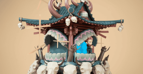 泡泡玛特《咒术回战》场景积木开箱评测:名场面立体化重构