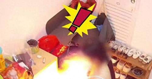 瞬间爆炸!宝妈手被烫伤、头发被烧!你还敢给孩子买它吗?