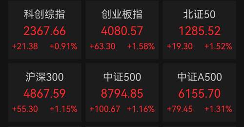 贵金属板块领涨!机器人概念,掀涨停潮