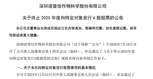 002215,终止定增!