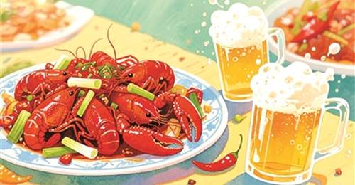 小龙虾配冰啤酒 夏夜的“高危腹泻组合”