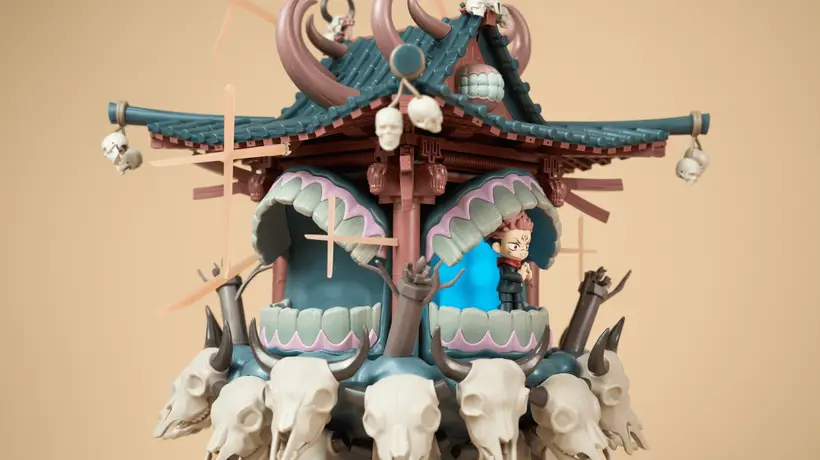 泡泡玛特《咒术回战》场景积木开箱评测:名场面立体化重构