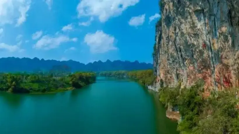 宁明花山岩画景区游船航线复航啦 8月2日起跟着游船感受岩画魅力