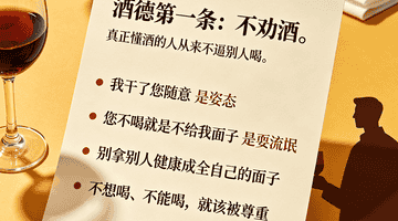 酒桌上的"酒德"你知道吗?