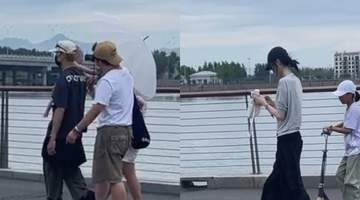 陈伟霆与何穗带儿子出游被偶遇 单手抱娃父爱满满