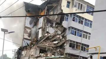 辽宁葫芦岛一居民楼突发爆炸,楼体受损严重,多部门已到场处置,应急管理局:爆炸原因暂不清楚,现场正在进行搜救