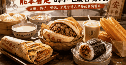 中国早餐那么多,为什么“能拿着走”的小吃最容易火?