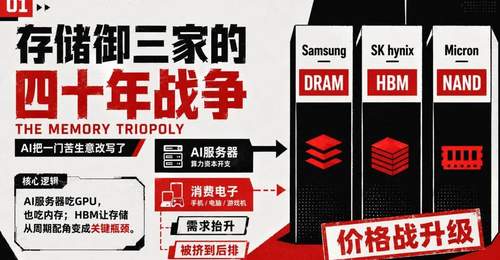 AI越疯狂,你买电脑越贵:存储御三家的四十年战争