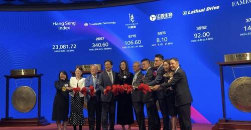 时隔仅四天,港交所再度五锣齐鸣!两位“90后”董事长登台敲锣