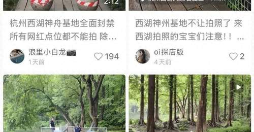 为商拍,西湖网红打卡点被封禁?景区最新回应