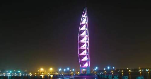 夏夜潍河,灯火璀璨!