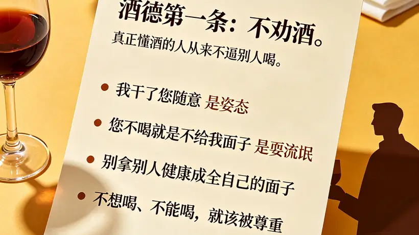 酒桌上的"酒德"你知道吗？