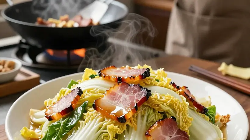 腊肉炒白菜:冬日里最动人的咸香与清甜