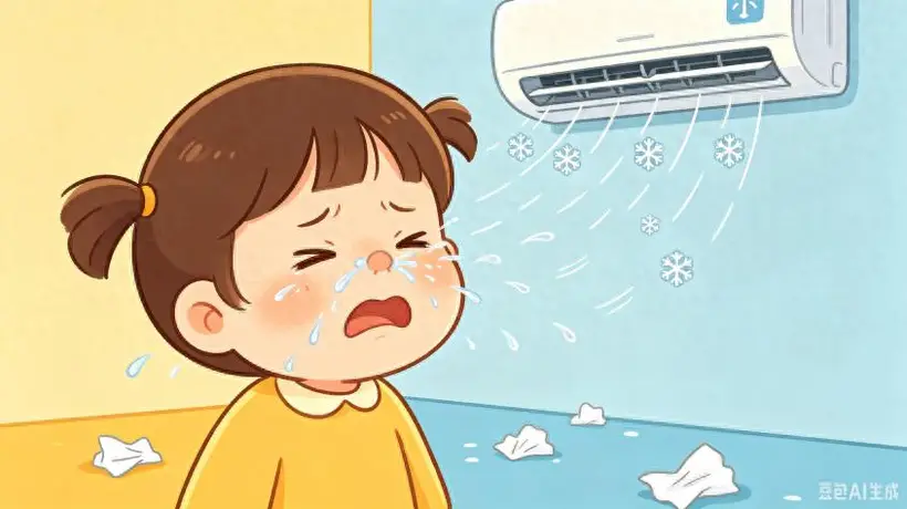 空调一开,娃就喷嚏不断?当心!凉爽背后藏着过敏“元凶”