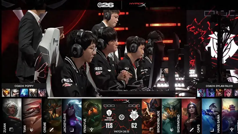 LOL-MSI:Caps辛德拉怒砍五杀,G2让二追三战胜TES!
